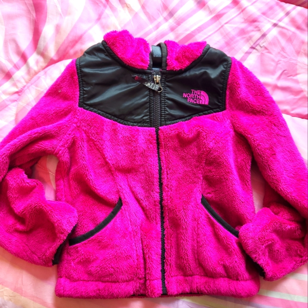 Girls XXS(5) The North Face hooded full-zip soft fleece jacket